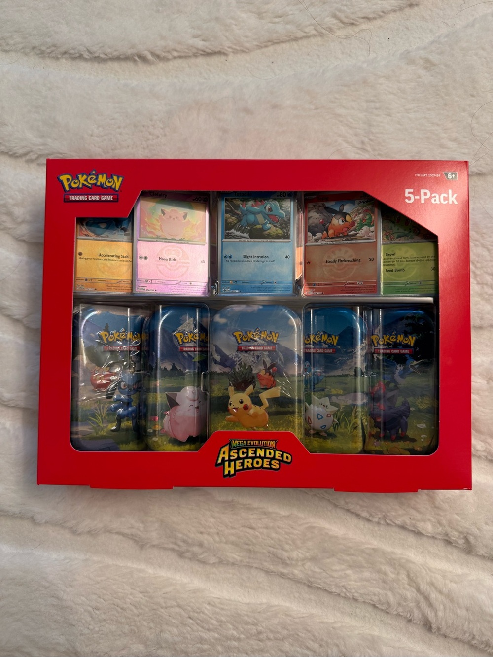 Pokémon TCG Ascended Heroes 5-Pack Mini Tins